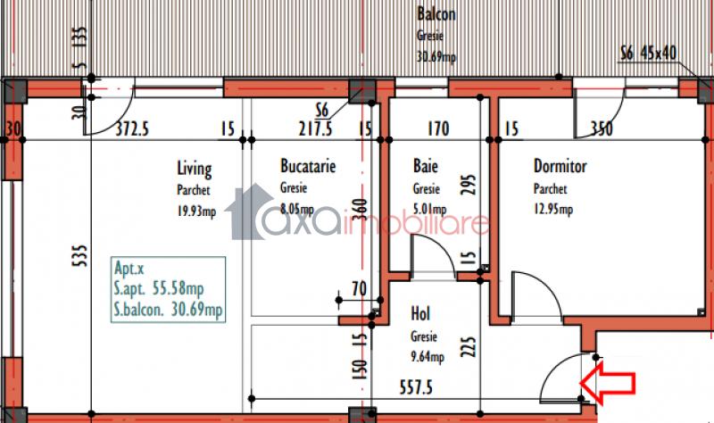 Apartament 2 camere de vanzare in Cluj-Napoca, cartier Marasti