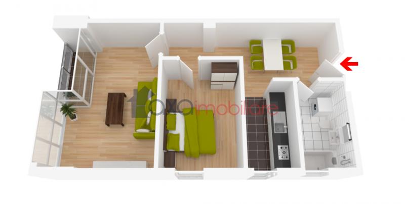 Apartament 2 camere de vanzare in Cluj-Napoca, cartier Borhanci