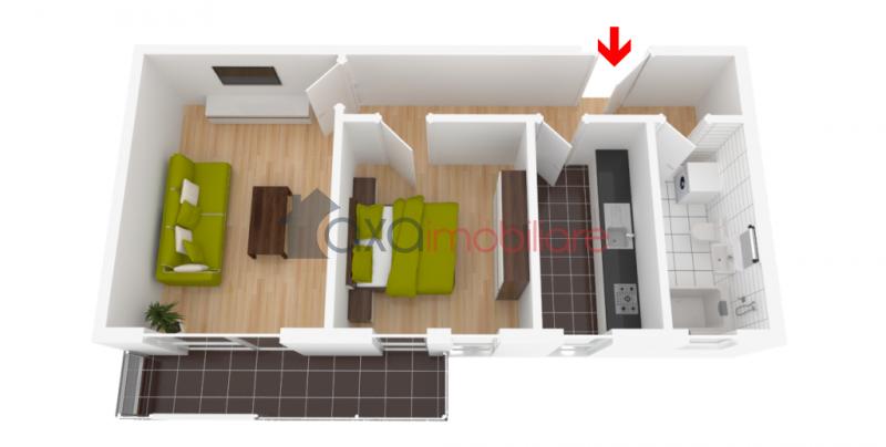 Apartment 2 rooms for  sell in Cluj-napoca, Borhanci ID 2920