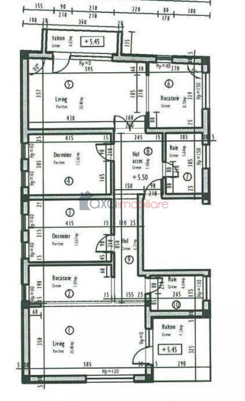 Apartament 5 camere de  vanzare in Cluj-Napoca, Manastur ID 3156