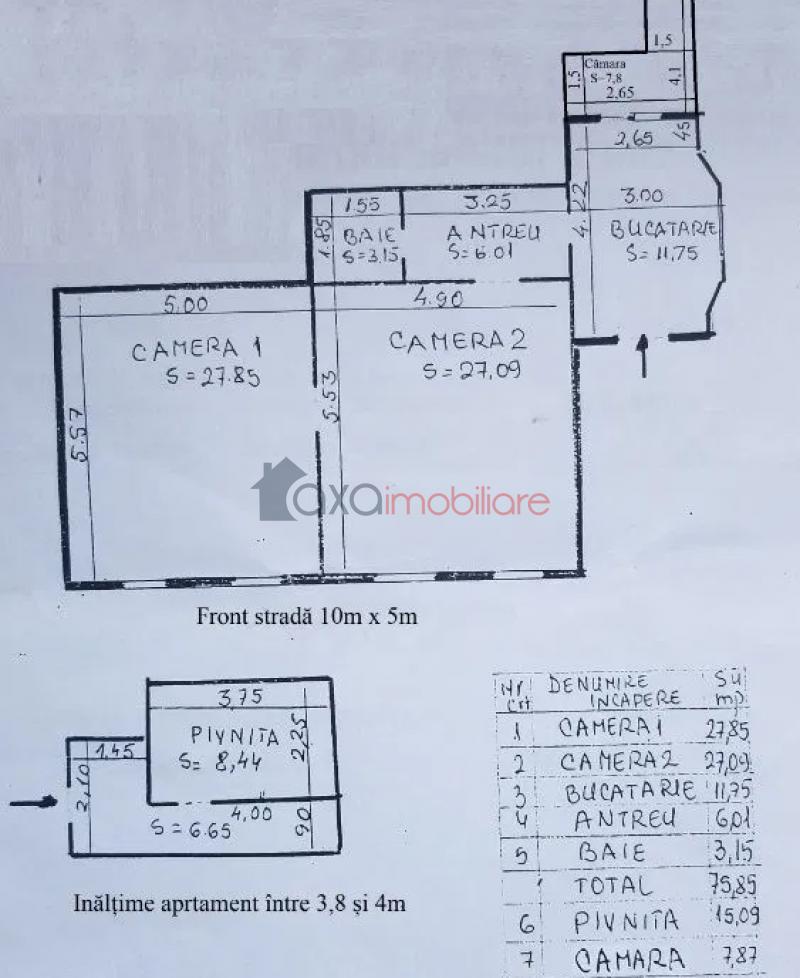 Apartment 2 rooms for sell in Cluj-napoca, ward Centru