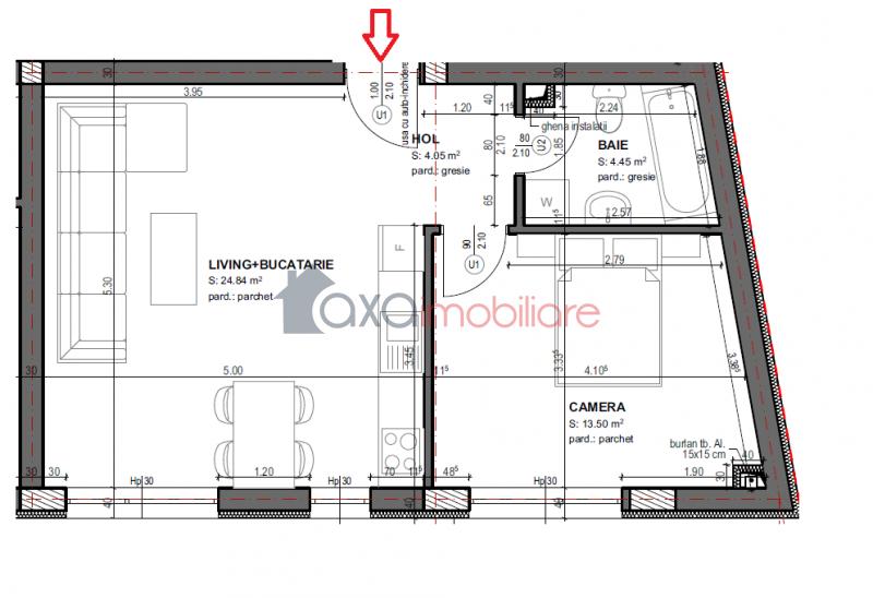 Apartment 2 rooms for  rent in Cluj-napoca, Iris ID 6421