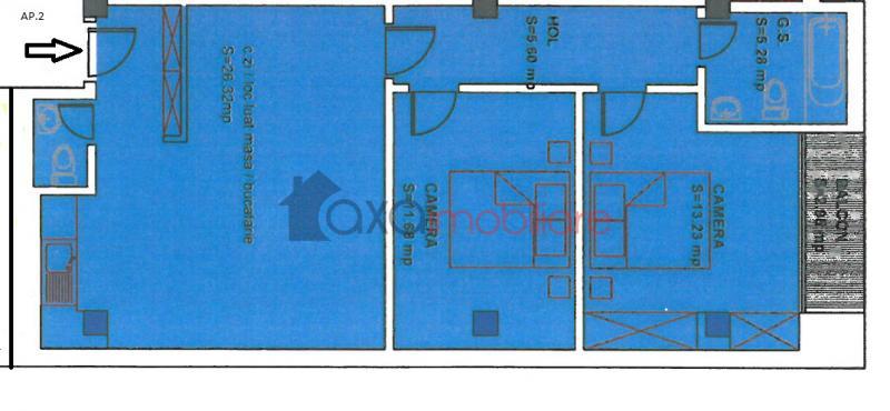 Apartament 3 camere de vanzare in Cluj-Napoca, cartier Marasti